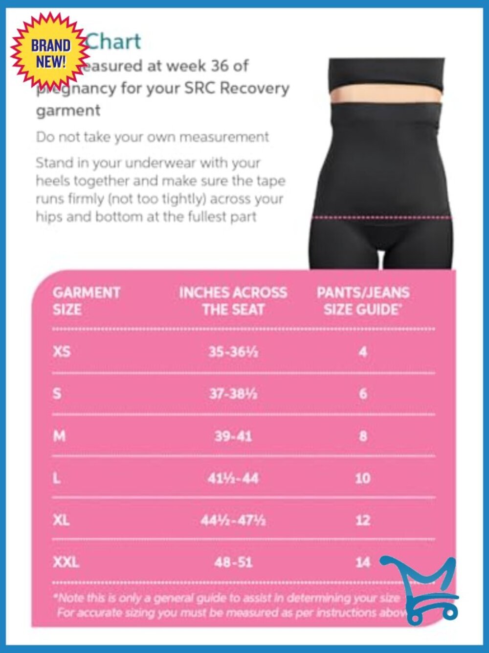 C-Section Recovery Shorts Postpartum High Rise Compression - Picture 6 of 7
